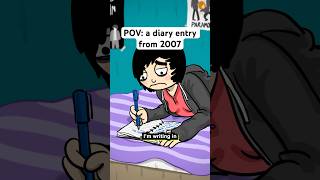 Revealing pages of my diary thru animations 🫶 2000s emo y2k comedy animation lgbt shorts [upl. by Laeno]