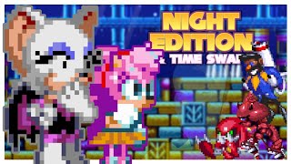 Rouge amp Amy in Sonic 3 AIR Night Edition amp Time Swap sonic 3 air mods gameplay [upl. by Nnaitsirk75]