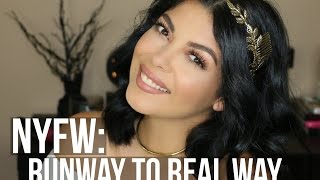 NYFW RUNWAY TO REAL WAY  HAIR TUTORIAL  SCCASTANEDA [upl. by Ahsinert97]