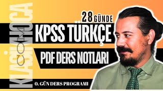 2025 KPSS TÜRKÇE KONU ANLATIMI PDF DERS NOTLARI  28 GÜNDE  cemalhocaile [upl. by Rodl]