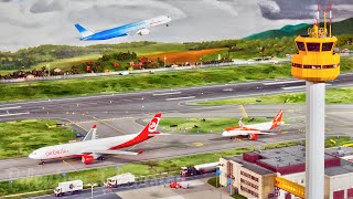 Model Airport Diorama  The World of Aviation with Moving Planes and Aircraft at Miniatur Wunderland [upl. by Willie]