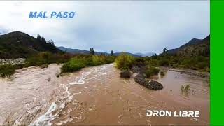 CRECIDA DE LOS RÍOS 2024 temporal grande🏔️🇨🇱🍃🌲🏞️ DRON LIBRE 🇨🇱🇨🇱imágenes minutos terminado temporal [upl. by Gotthard]