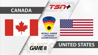 2024 WJLC  Canada vs United State  RoundRobin Game 8 [upl. by Ahsinac]