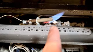 GAS FIREPLACE PILOT LIGHT WONT STAY LIT  EASY FIX [upl. by Heinrick]