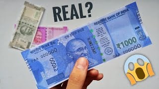 NEW Rs 1000 NOTE REAL OR FAKE  MUST WATCH [upl. by Enavi]