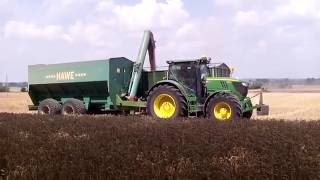 Weizenernte 2016 Claas  John Deere [upl. by Nogam774]