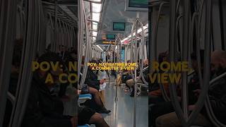 POV Navigating Rome a commuters view 🚃🕺 POV Metropolitana Roma Italia Commute Dance Atac [upl. by Oelc]