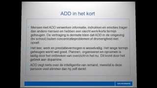 ADD volwassenen wat is ADD ADHD en de ADD symptomen [upl. by Tijnar]