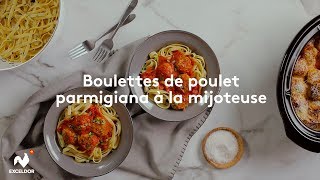 Boulettes de poulet parmigiana à la mijoteuse [upl. by Cele]