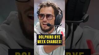 Miami Dolphins MUST Make These Changes During The BYE shorts [upl. by Narmak]