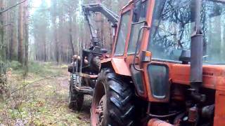 MTZ 82  ZRYWKA SOSNY cz1 [upl. by Lleze]