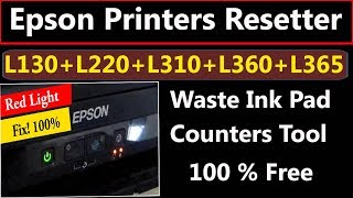 Epson L130L220L310L360L365 Resetter Waste Ink Pad Counters By AMS TECH [upl. by Domenico128]