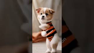 This Puppy Can Dance 🐕✨ PuppyDance ViralShorts WiggleWaggle [upl. by Oiramad]