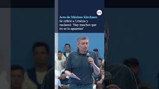 Máximo Kirchner en La Plata “En el peronismo hay muchos dirigentes con miedo” [upl. by Vastha196]