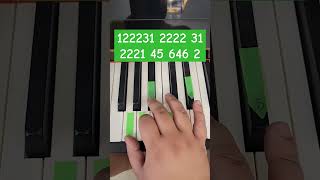 easy piano tutorial piano pianomusic pianosongs pianocover pianotutorial pianolessons pianist [upl. by Enairda508]