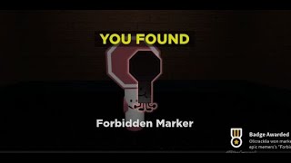 How to get FORBIDDEN marker in FIND THE MARKERS Roblox  UPDATED 2024 [upl. by Adnamas]