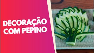 COMO FAZER DECORAÇÃO COM PEPINO  SOULCHEFS [upl. by Symer]