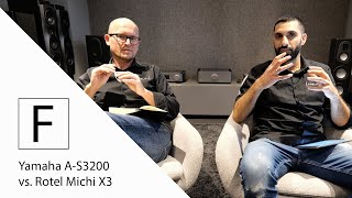 Hifi Verstärker Test  Yamaha AS3200 vs Rotel Michi X3 mit Elac Vels FS408 und Rega Planar 10 [upl. by Aniuqal]