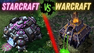 StarCraft 2 Vs Brood War Vs Warcraft 3 INSANE 8 Player Free for All Modded SC2 Cast [upl. by Nnalatsyrc]