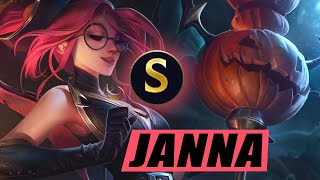 BEWITCHING JANNA GAMEPLAY  THIS SKIN IS BEAUTIFUL S TIER THE MVP  WILD RIFT [upl. by Euqininod]