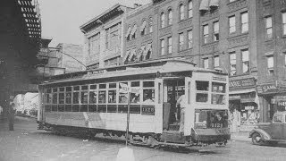 BRONX TROLLEY LINES  1930s1940s movie footage [upl. by Ayim83]