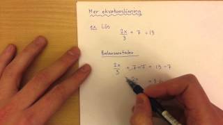 8  Algebra  Balansmetoden amp Fingermetoden [upl. by Deraj537]