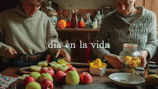 Un día en la vida en el campo  Nuevos animales sidra de granada y cómo conservar ajos y manzanas [upl. by Naiditch607]