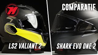 Shark EvoOne 2 vs LS2 Valiant 2 COMPARATIF CARACTÉRISTIQUES 🧐 [upl. by Melloney]