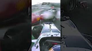 Barrichello crash Alonso Belgian GP 2010  formula1 belgiangp fernandoalonso [upl. by Llabmik476]