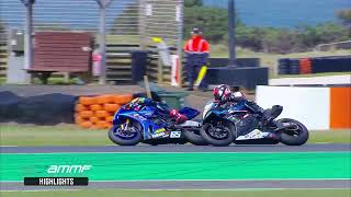 AMA Warehouse Superbike Race 1 highlights  round five [upl. by Ma]