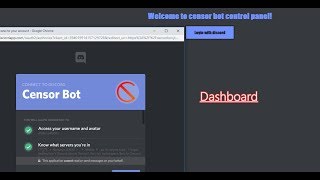 Discord Bot Dashboard Tutorial [upl. by Baker333]