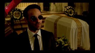 DAREDEVIL 3X13  Un hombre sin miedo  Funeral del Padre Lantom  MattDaredevil [upl. by Holzman237]