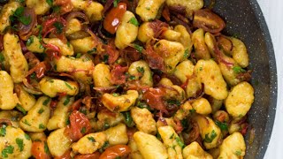 Vegane Gnocchi mit Kirschtomaten  Vegane Wunder [upl. by Yentroc]