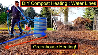 CHEAP DIY Greenhouse Heater  Running Water Lines PT 1 20242025 winter [upl. by Jaela314]