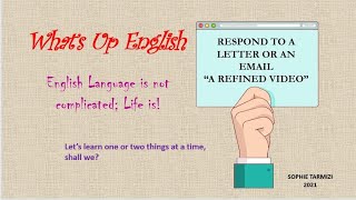 2021 MUET New format  How to respond to a letter or an email a refined video [upl. by Arnoldo]