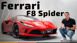 Ferrari F8 Spider tem 720 cavalos e chega aos 100 kmh em MENOS DE 3 SEGUNDOS [upl. by Halyahs]