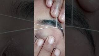 threading eyebrows tutorialnewvediishors [upl. by Terrie]