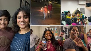 Diwali celebration in USAWe are MISUSING THE PRIVILEGEMY first SASHTI VIRATHAMUSA TAMIL VLOGS [upl. by Thorlie]