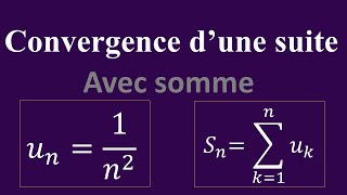 Exercice sur les suites réelle Convergence dune somme [upl. by Kiona]