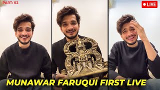 Munawar Faruqui First Live After Bigg Boss  Munawar faruqui Live  Part2  Bigg Boss 17 [upl. by Nesrac]