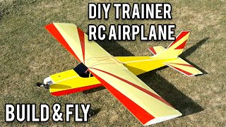 How To Make Rc Trainer Plane DIY Plane For Beginners [upl. by Ennahs]