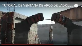 TUTORIAL DE VENTANA DE ARCO DE LADRILLO ROJO MUY SENCILLO [upl. by Irene]