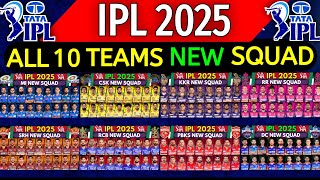 IPL 2025  All Teams Squad  All Teams Squad IPL 2025  CSK MI KKR RCB DC RR GT Squad IPL 2025 [upl. by Nedmac]