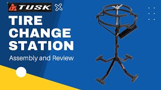 How to Assemble and Use a Tusk Racing Tire Changing Station [upl. by Sloane822]