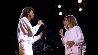 Barbra Streisand amp Barry Gibb  Guilty  Live 1986 HQ  With lyrics in Description [upl. by Lil938]