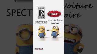 Bugatti La voiture noire VS RollsRoyce Spectre funnycar sportscar asmr tiktok automobile fyp [upl. by Nnylak]