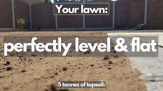 How to get your soil perfectly level and flat prior to seeding a new lawn [upl. by Adelpho]