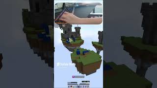 He almost clutch at the end minecraft hypixel bedwars pvp gaming minecraftpvp skywars memes [upl. by Eilyak383]