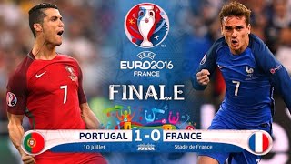 Portugal 10 France Résumé Final De LEuro 2016 HD [upl. by Hagood51]