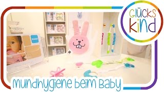 Zahnpflege und Mundhygiene beim Baby  MAM  Das Glückskind  Babywelt Essen  BabyBlog [upl. by Libre]